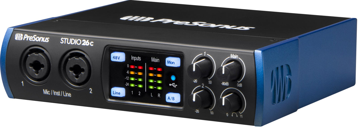 Presonus Studio 26C USB-C Audio/MIDI Interface