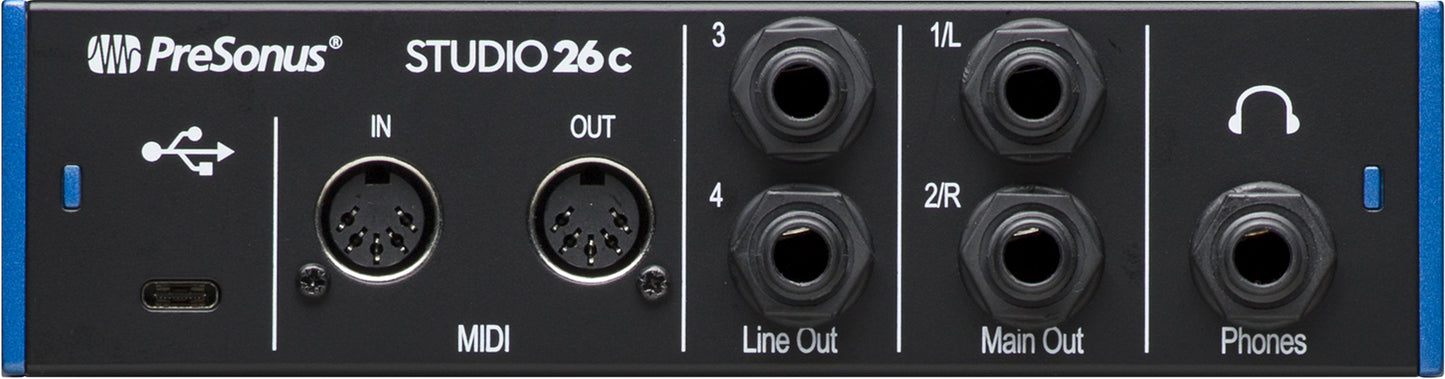 Presonus Studio 26C USB-C Audio/MIDI Interface