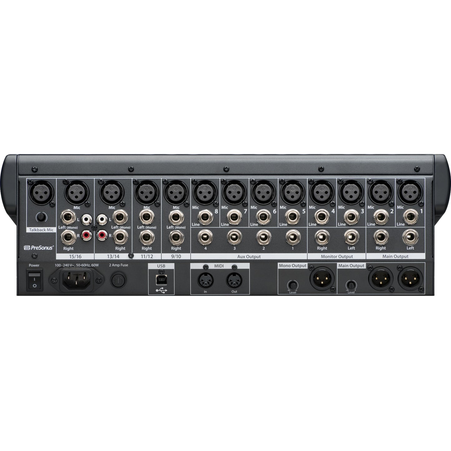 Presonus StudioLive 16.0.2 USB 16x2 Performance and Recording Digital Mixer