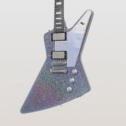 Epiphone Lzzy Hale Explorer Custom Electric Guitar - Black Diamond Holographic Sparkle