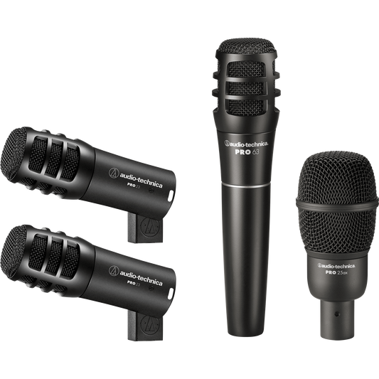 Audio Technica PRO-DRUM4 4-Piece Drum Microphone Pack with Case