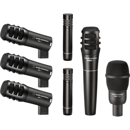 Audio Technica PRO-DRUM7 7-Piece Drum Microphone Pack with Case