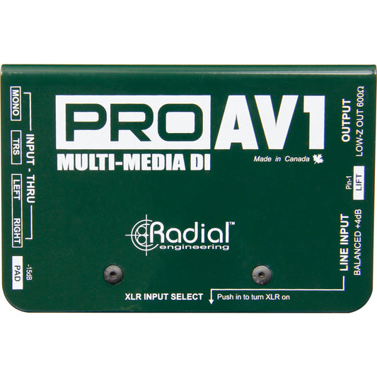 Radial ProAV1 Mono Audio/Video DI