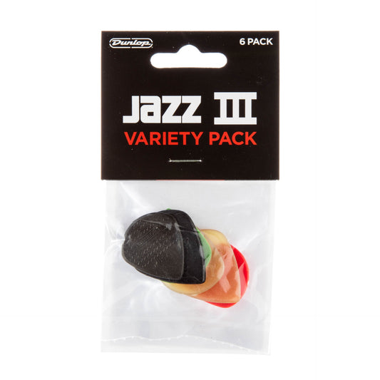 Dunlop PVP103 Jazz III Variety Pack - 6-Pack