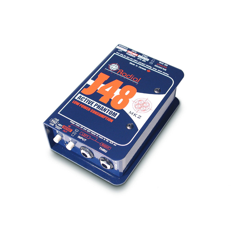 Radial J48 Mk2 48v Phantom Power Active Direct Box – Alto Music