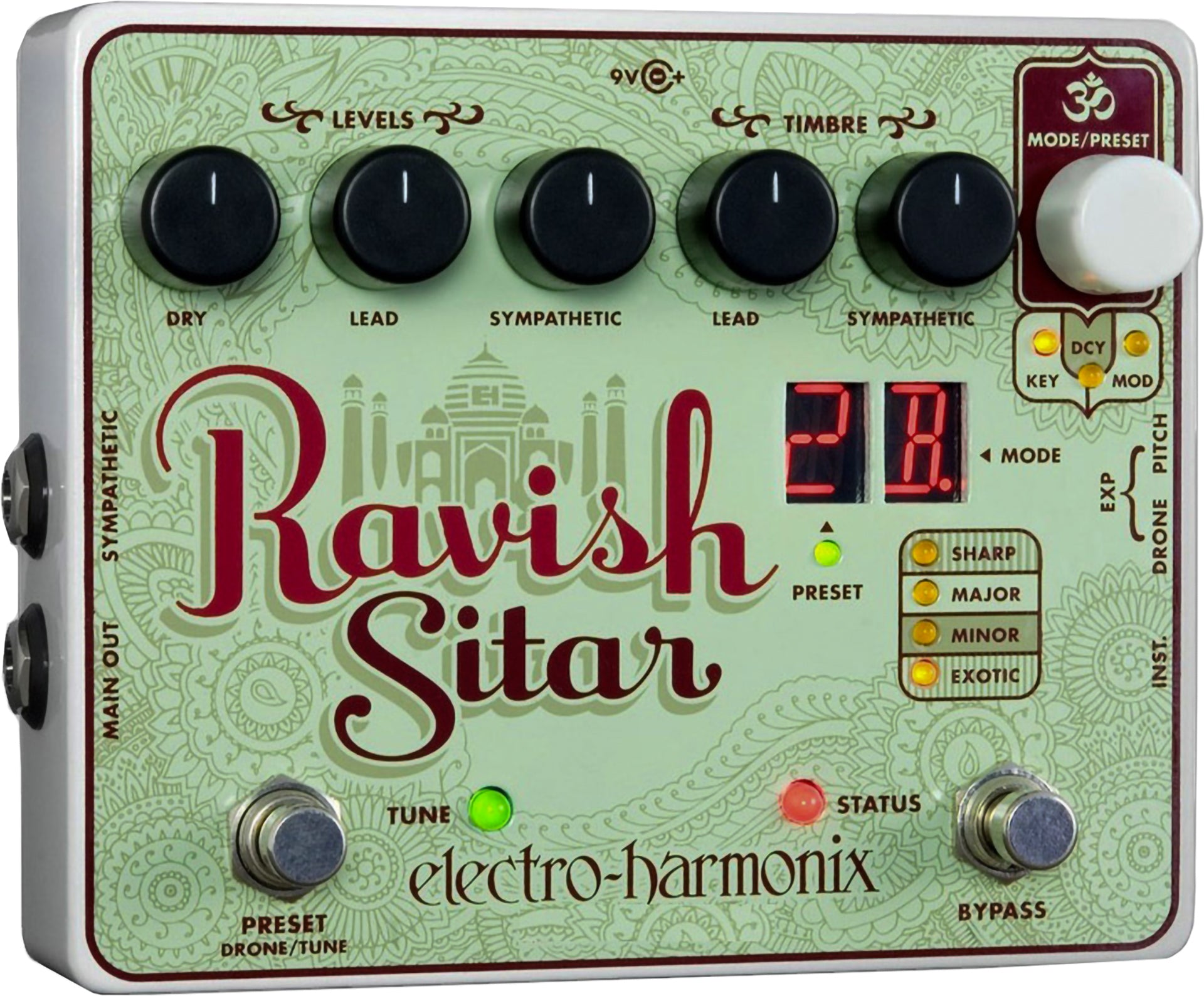 exotic pedals Electro Harmonix Ravish Sitar Emulator Pedal