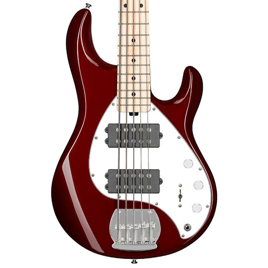 Sterling by Music Man SUB Series Ray HH 5-String Bass - Candy Apple Red