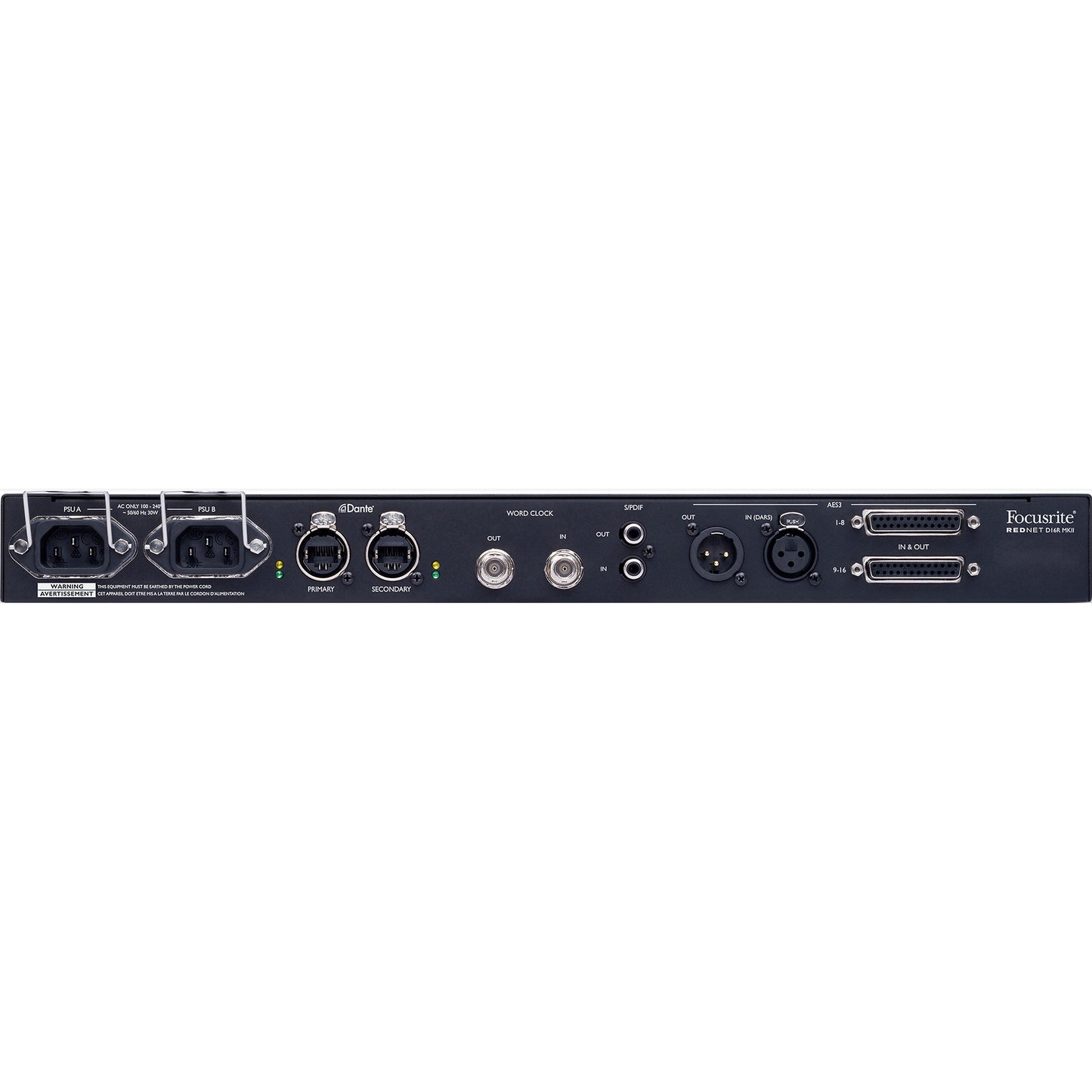 Focusrite RedNet D16R MkII 16x16 Dante Digital Audio Interface