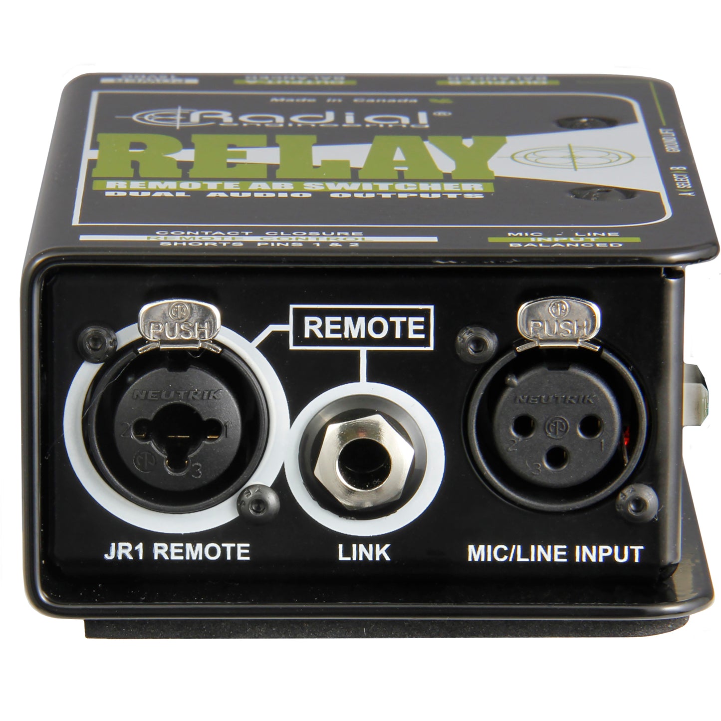 Radial Relay Xo Balanced remote AB switcher