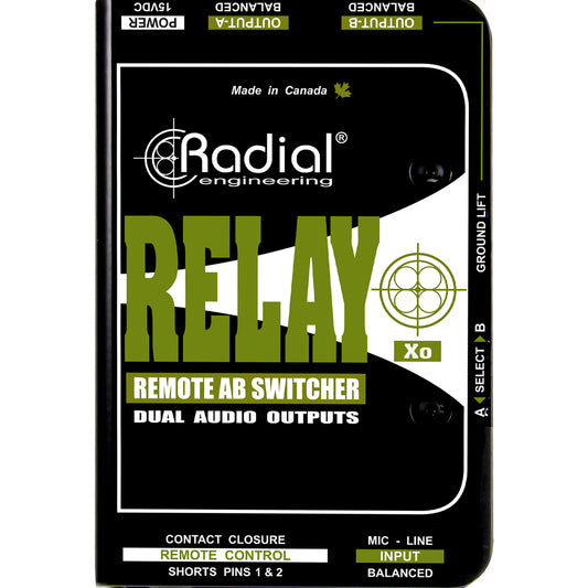 Radial Relay Xo Balanced remote AB switcher