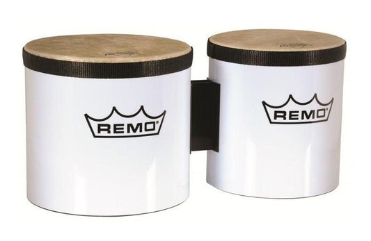 Remo BG-5300-00 Bongo Set White 6" and 7" Heads