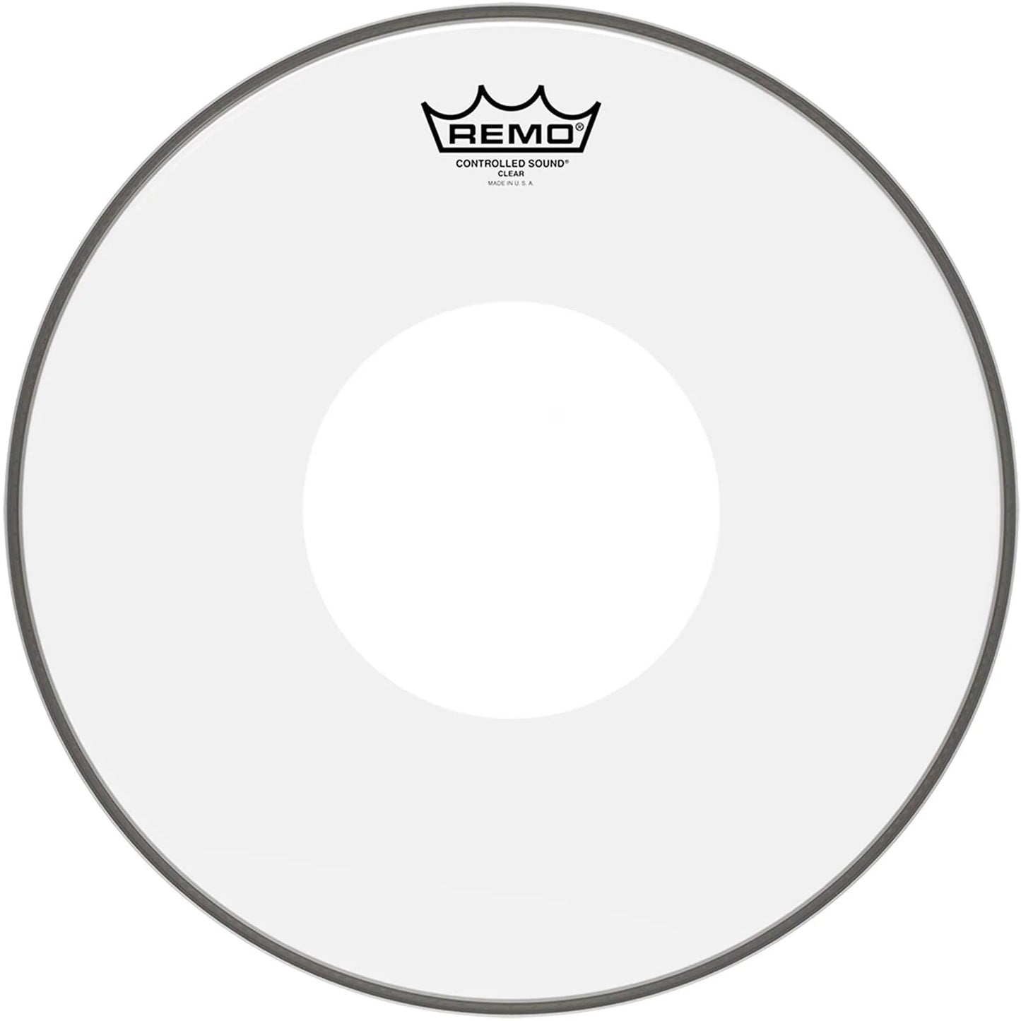 Remo 18" Controlled Sound Clear Drumhead w/Top White Dot