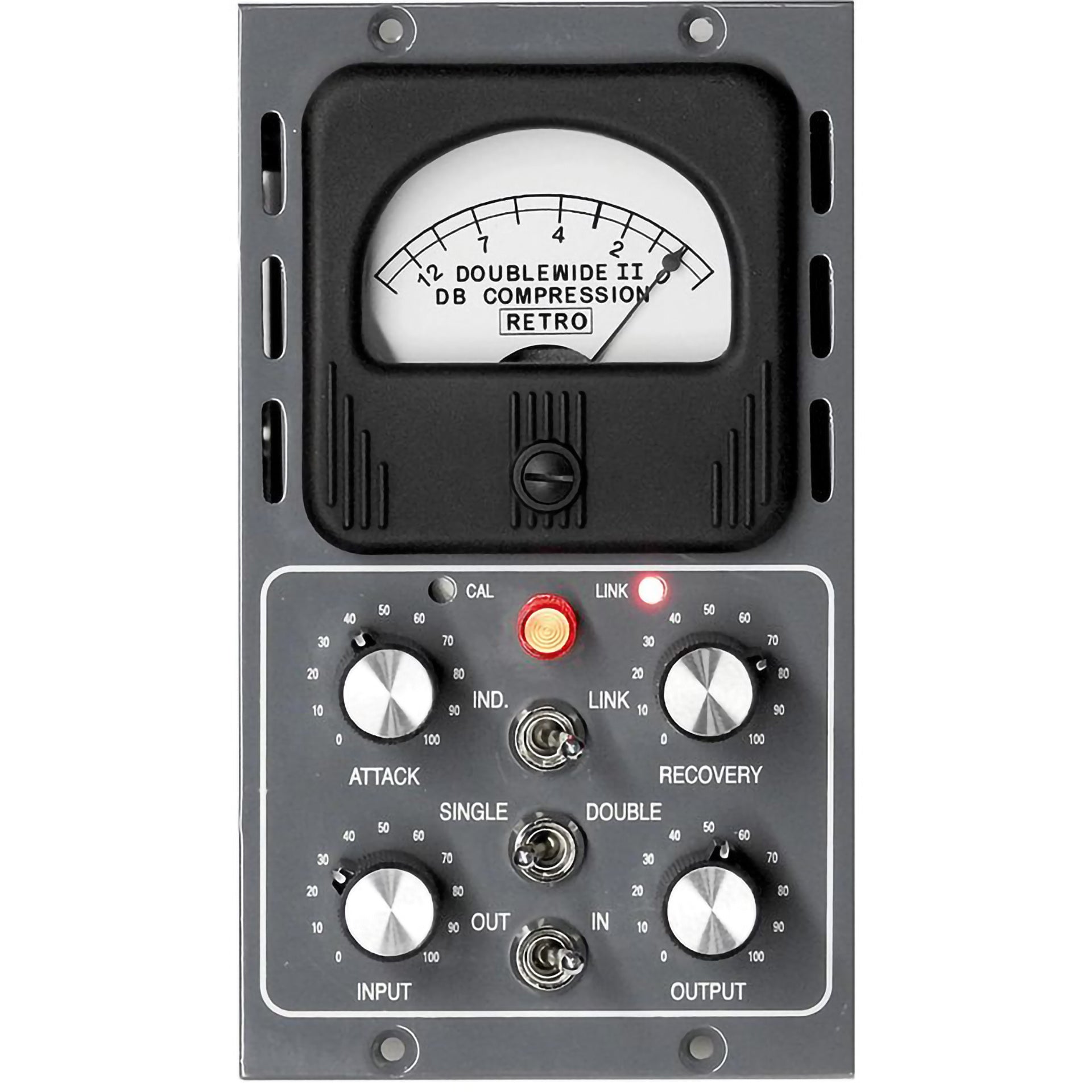 Instrument Compressor Panel Retro Instruments Doublewide II 500-Series Tube Compressor – Alto Music