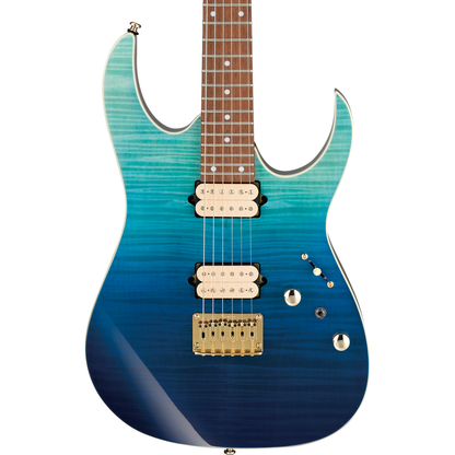 Ibanez RG421HPFMBRG RG High Performance Electric Guitar, Blue Reef Gradation