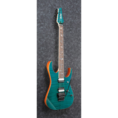 Ibanez RG8520 RGJ Custom 6-String Electric Guitar in Green Emerald w/ Case