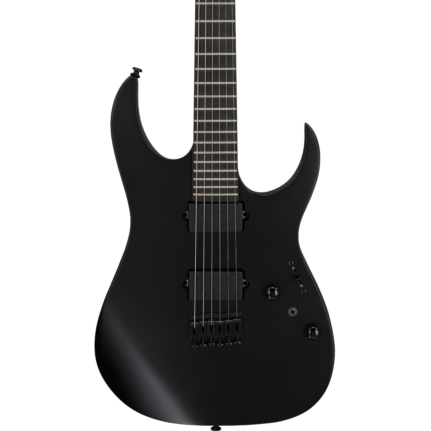 Ibanez RGRTB621BKF RG Iron Label 6-String Electric Guitar - Black Flat