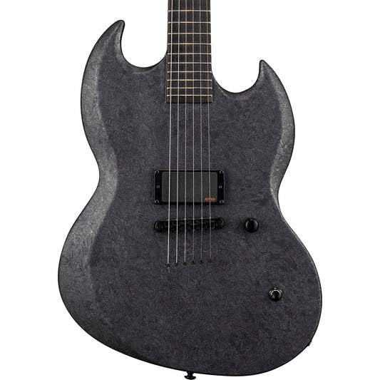 ESP LTD Reba Meyers Signature Electric Guitar, Black Marble Satin