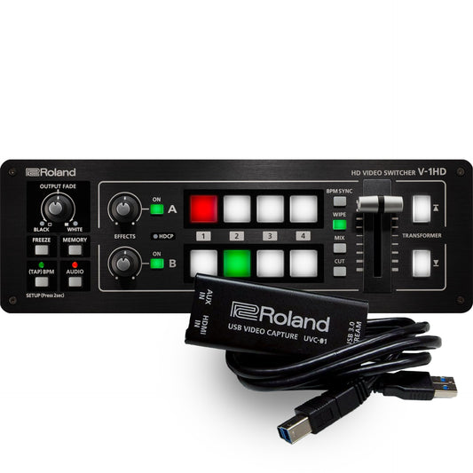 Roland V-1HD STR Video Switcher with UVC-01