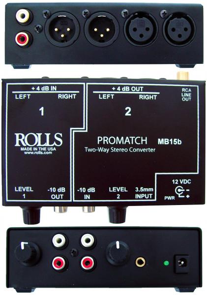 Rolls MB15B ProMatch Stereo Signal Converter Direct Box