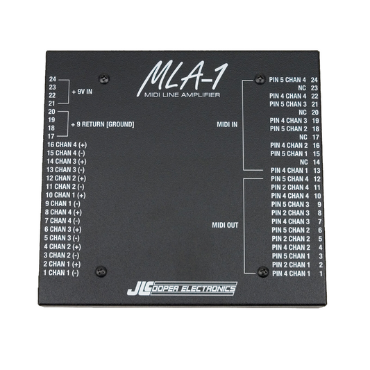 JLCooper MLA-1 - 4-Input / 4-Output Wall-Mount MIDI Line Amplifier