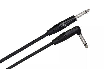 Hosa HGTR-010R REAN Straight to Angled 10FT 1/4" CABLE