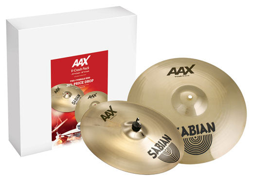 Sabian AAX V-Crash 2-Cymbal Pack in Brilliant Finish