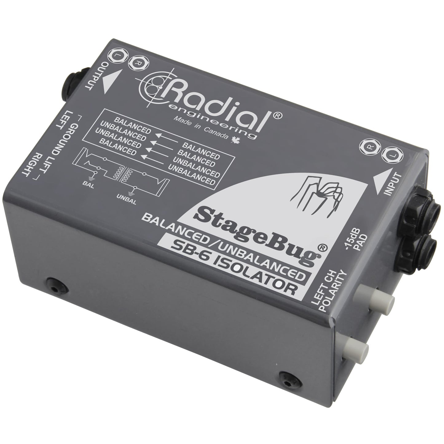 Radial Engineering StageBug SB-6 Passive Stereo Line Isolator