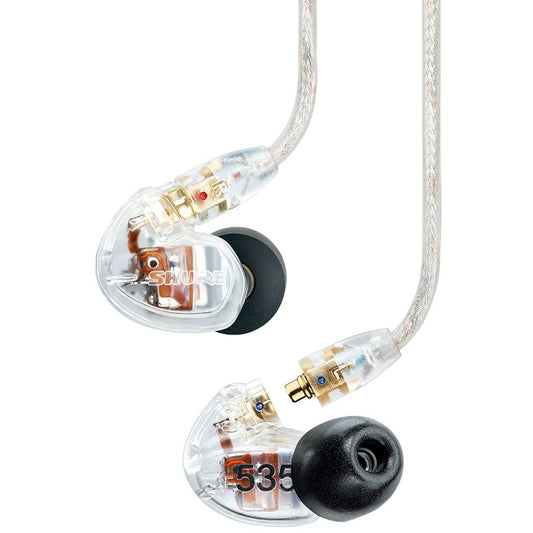 Shure SE535-CL Pro Sound Isolating Earphones, Clear