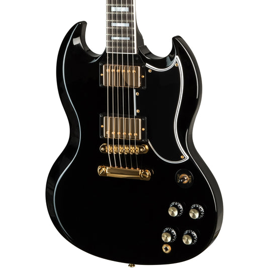 Gibson SG Custom 2-Pickup w/ Ebony Fingerboard Gloss Electric Guitar in Ebony