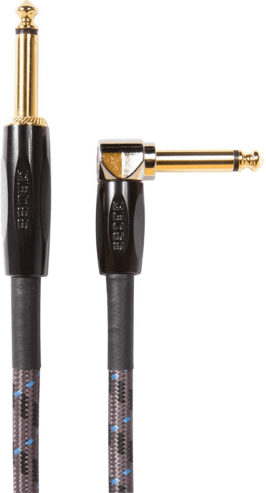 Boss BIC-10A 10ft / 3m Instrument Cable, Angled/Straight 1/4"" Jack