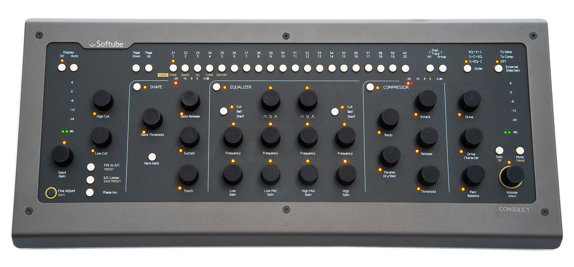 Softube Console 1 MKII Hardware and Software Mixer with Integrated Softube Console 1 MKII Hardware and Software Mixer with Integrated