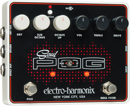 Electro Harmonix Soul POG Polyphonic Octave Multi-Effect / Overdrive Pedal
