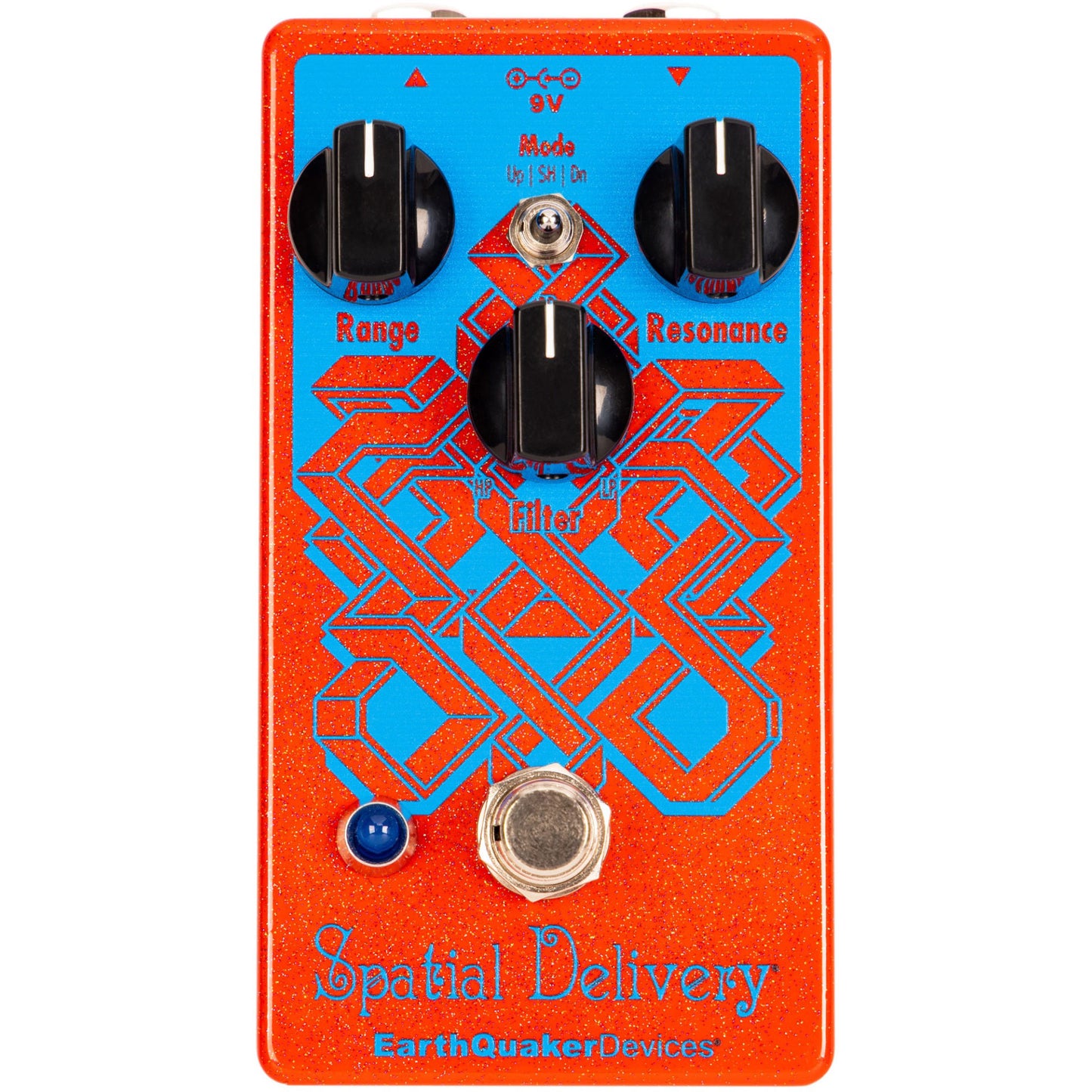 EarthQuaker Devices Spatial Delivery Sparkle Red & Blue Pedal