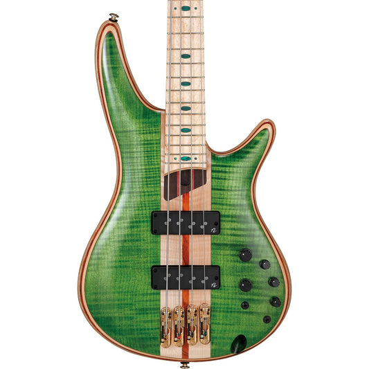Ibanez SR4FMDXEGL SR Premium 4-Str Electric Bass w/Bag - Emerald Green Low Gloss
