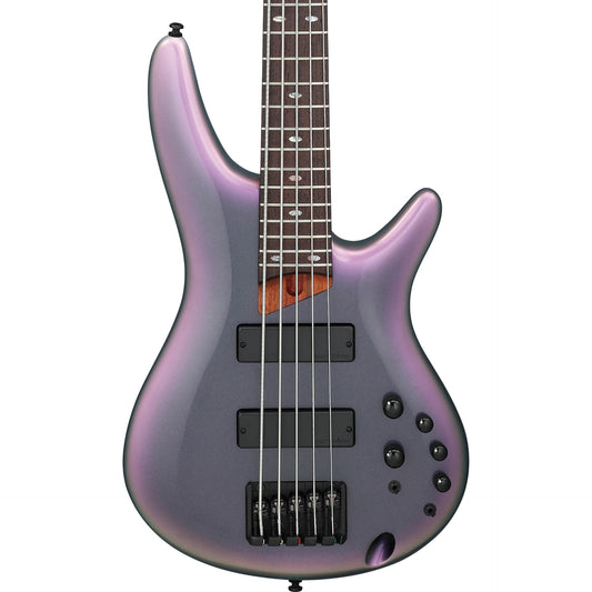 Ibanez SR Standard 5-String Electric Bass in Black Aurora Burst