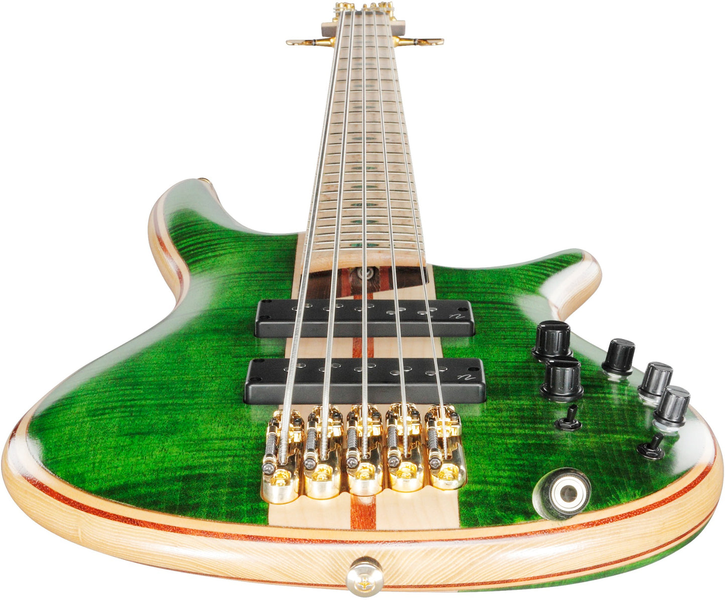 Ibanez SR5FMDXEGL SR Premium 5-Str Electric Bass w/Bag - Emerald Green Low Gloss