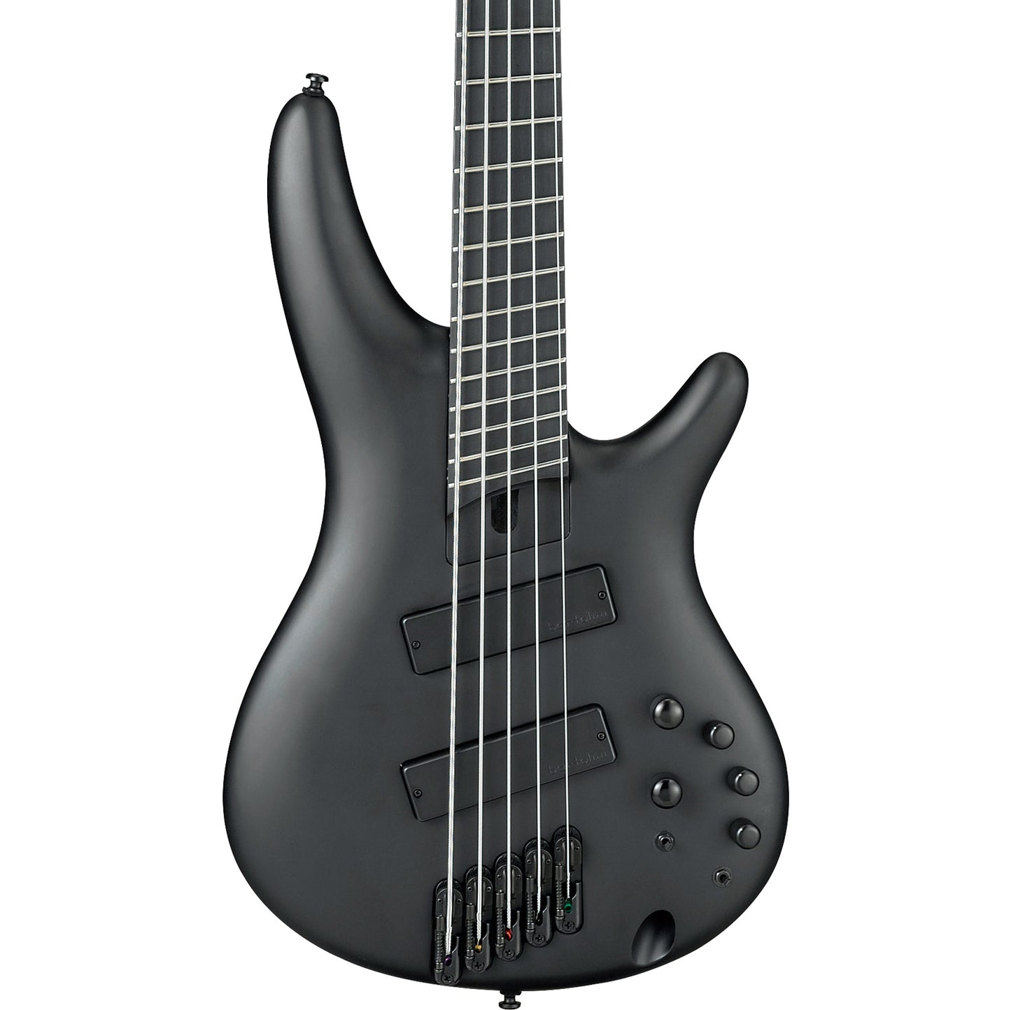 Ibanez SRMS625EXBKF SR Iron Label 5-String Electric Bass - Black Flat