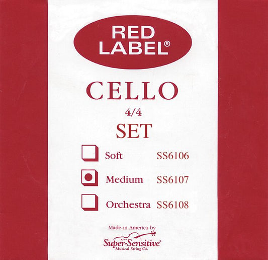 Super Sensitive SS6107 Medium Cello Strings 4/4