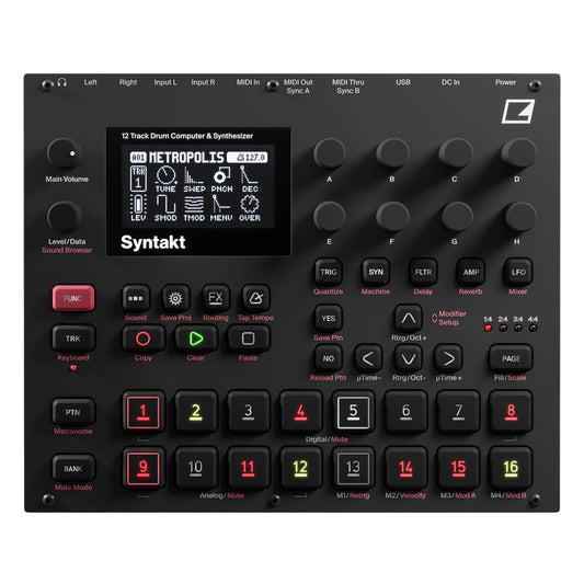 Elektron Syntakt 12 Track Drum Computer and Synthesizer