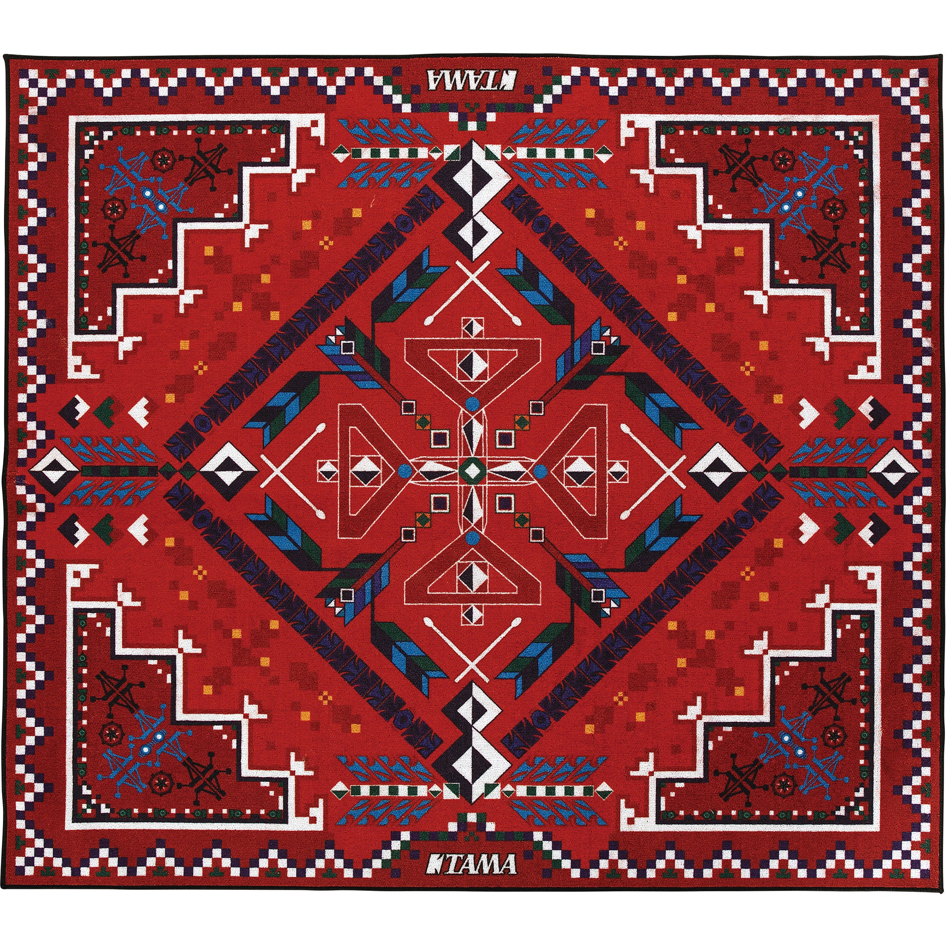 Sw Pattern Rugs TAMA Drum Rug - Southwestern Pattern 72”x80” – Alto Music