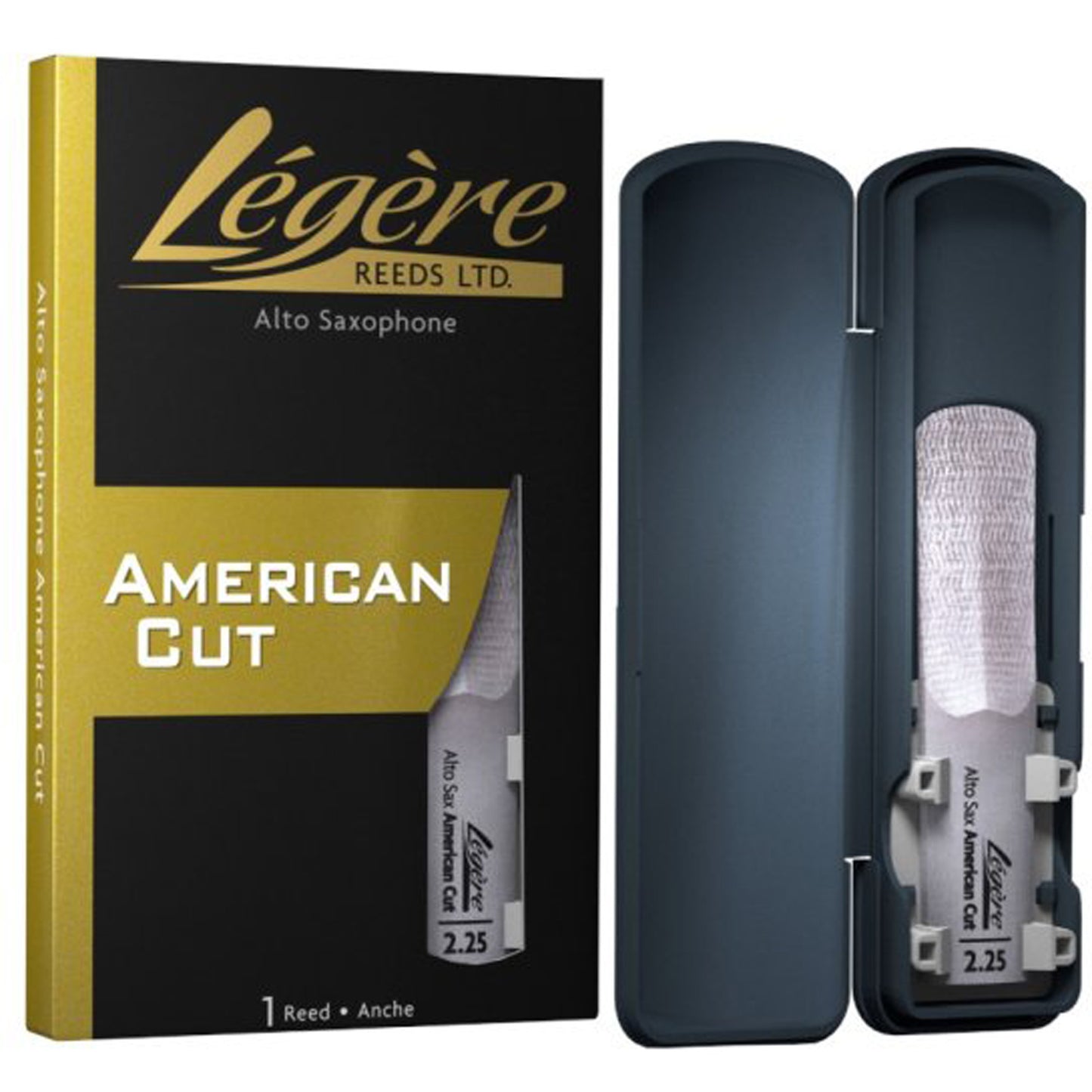 Legere Alto Saxophone Reed ASA2.25, American Cut, 2.25