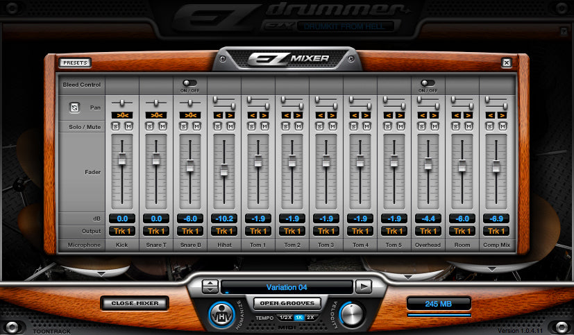 Toontrack Drumkit From Hell EZX Expansion for EZ Drummer