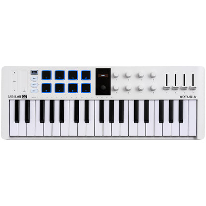 Arturia Minilab 37 MK3 Midi Controller - White