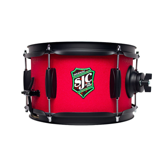SJC Drums SS610GTRD 6”x10” Side Snare - Red Grip Tape Finish -MINT CONDITION-