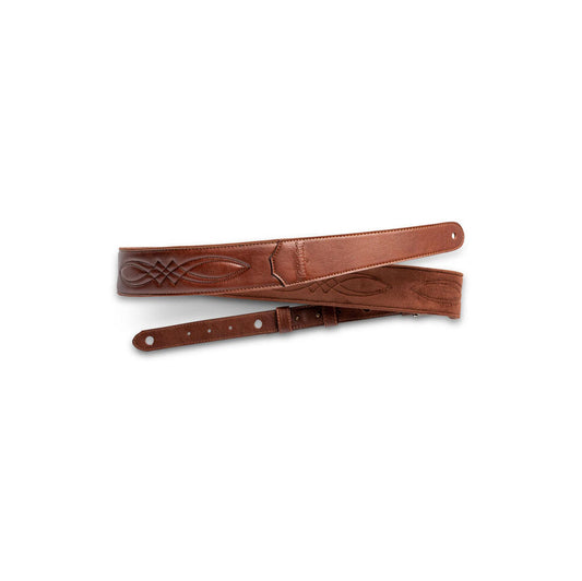 Taylor 2" Vegan Leather Guitar Strap - Medium Brown