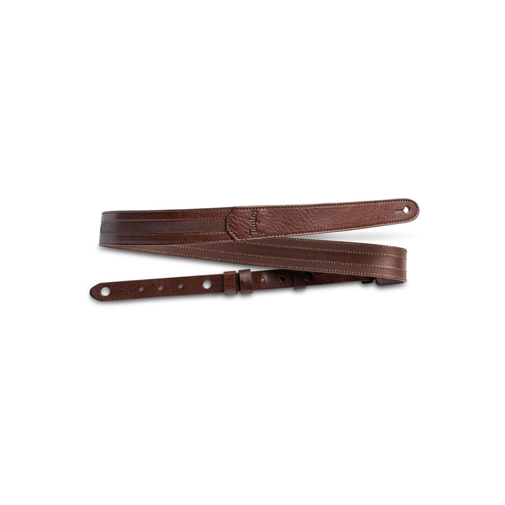 Taylor Slim Leather Guitar Strap - Chocolate Brown