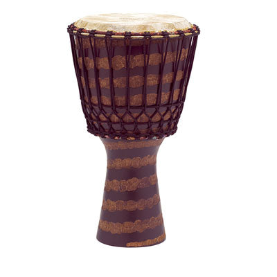 Tycoon TAJ12T2 Rope Tuned Djembe Drum with Spiral Pattern