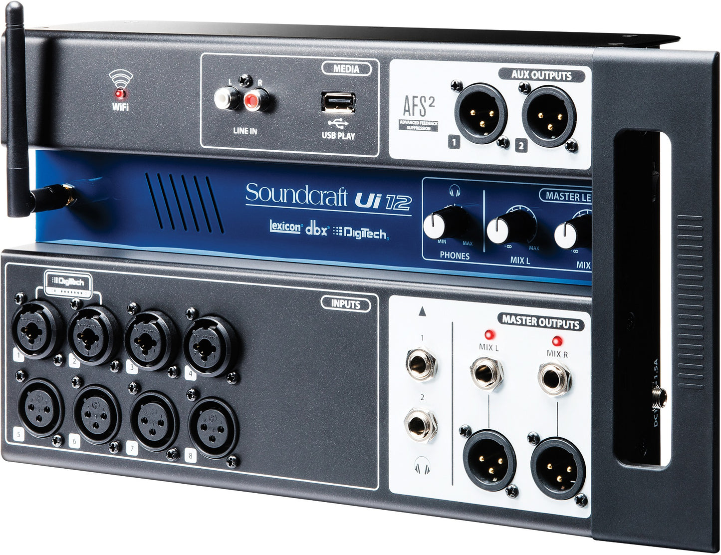 Soundcraft Ui12 Remote-Controlled 12-Input Digital Mixer