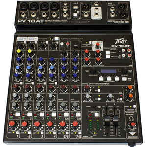 Peavey PV® 10 AT 10-Channel Compact Mixer with Bluetooth and Antares® Auto-Tune