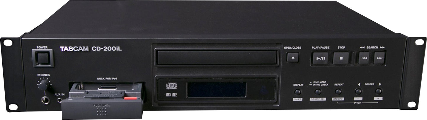 Tascam CD-200iL Professional CD Player with 30-Pin and Lightning iPod Dock (CD-200IL)